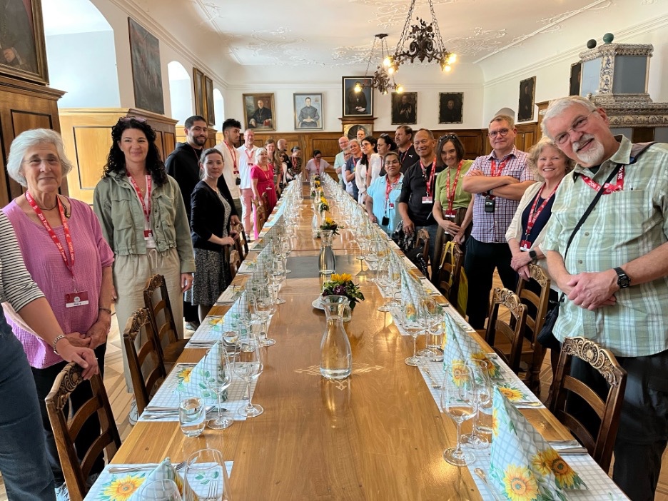 Lunch in the guesthouse at Engelberg Abbey.